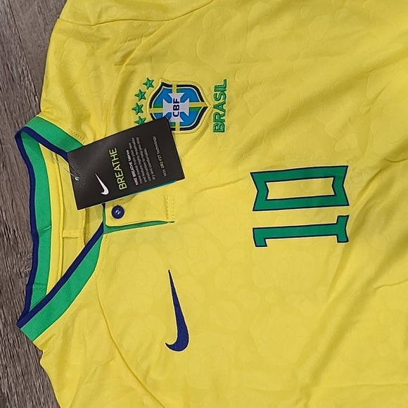 Nike Brazil Neymar Jr. #10 Jersey Set Size 11/12 - Picture 2 of 8